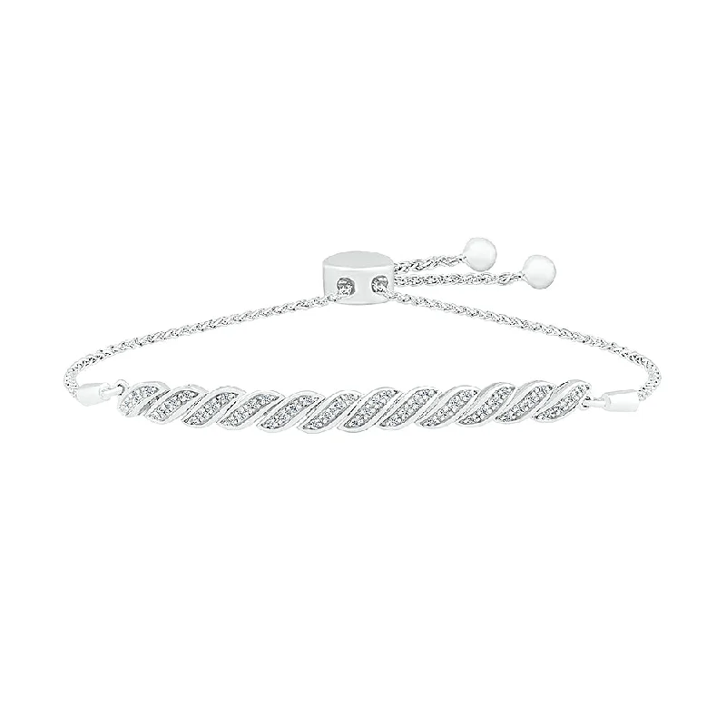 Diamond Braid Bolo Bracelet