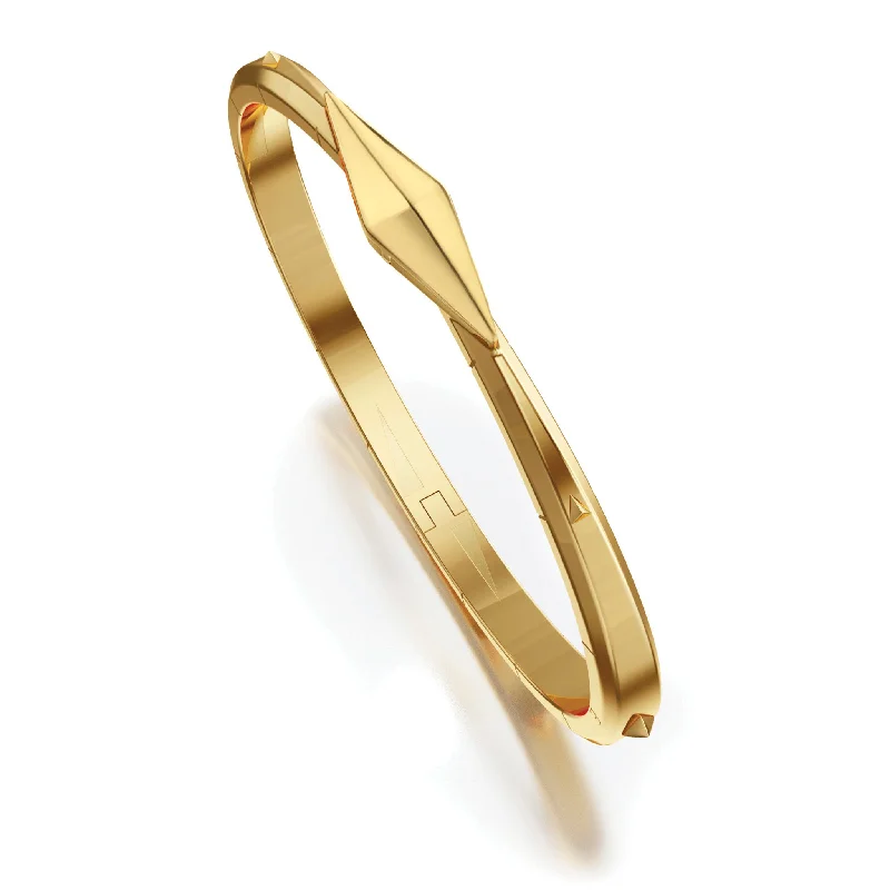 “Points North” 18K Yellow Gold Cuff