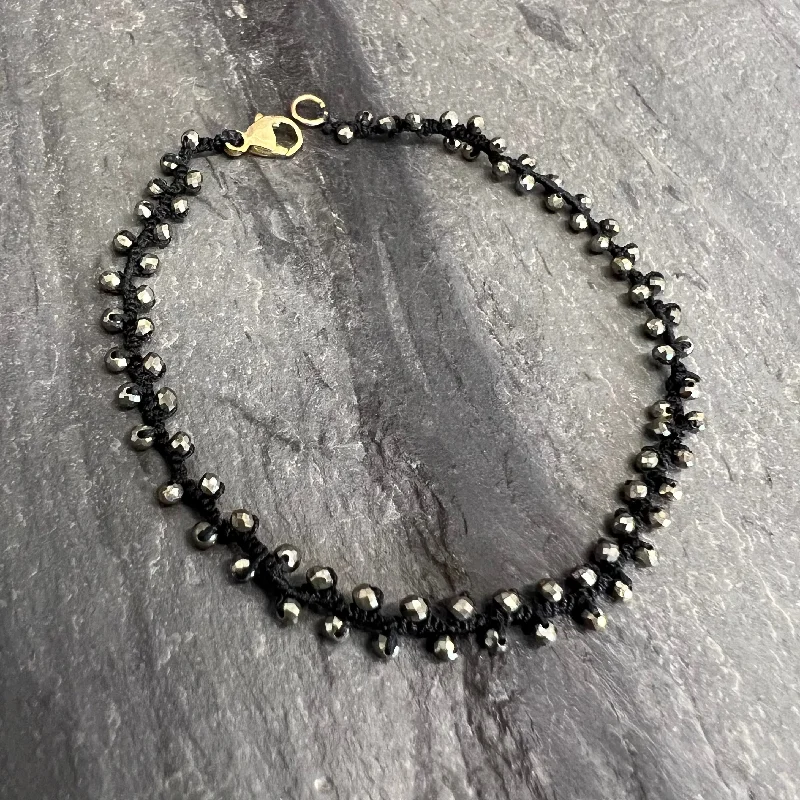 Woven Pyrite Bracelet