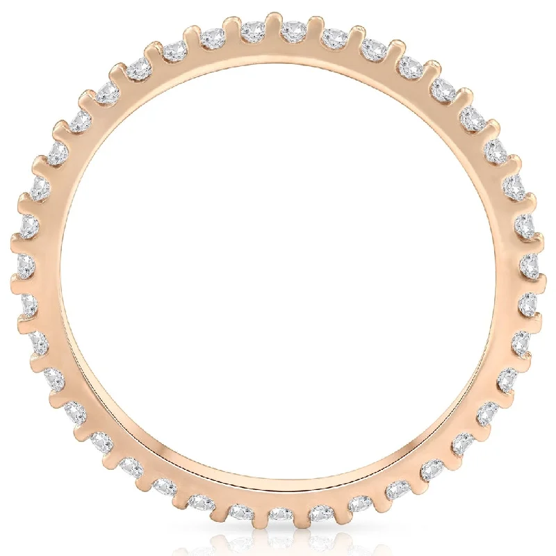 1/3ct Diamond Eternity Ring Available in White, Yellow or Rose Gold