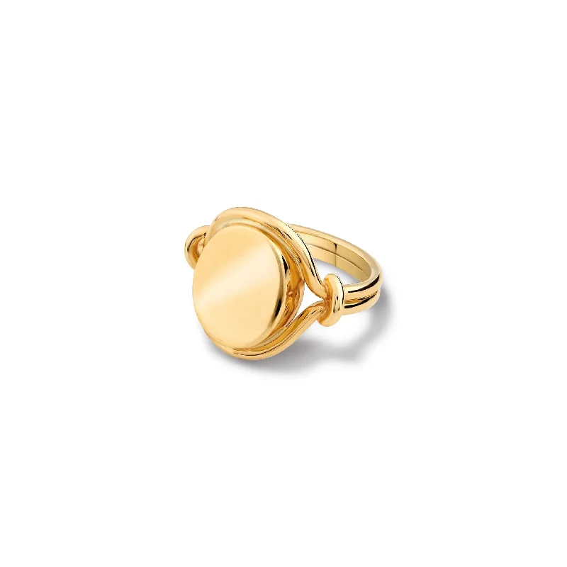 Agricola Signet Ring Yellow Gold