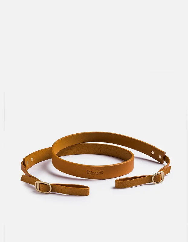 Camera Strap, Vintage Cognac Leather