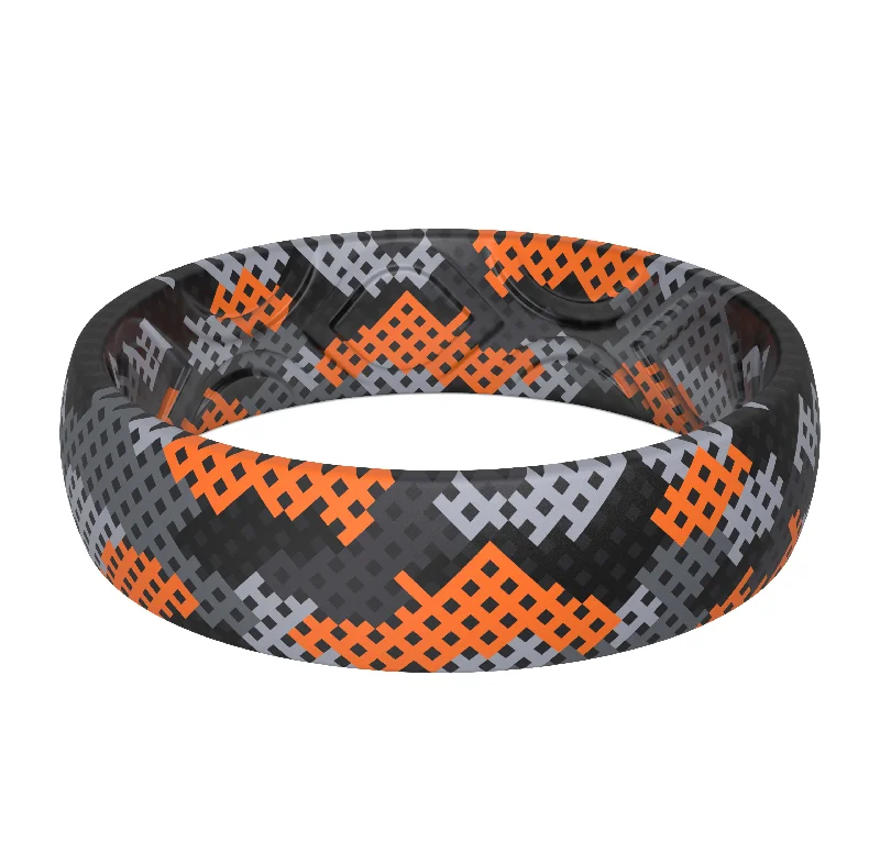 Orange Camo Mesh