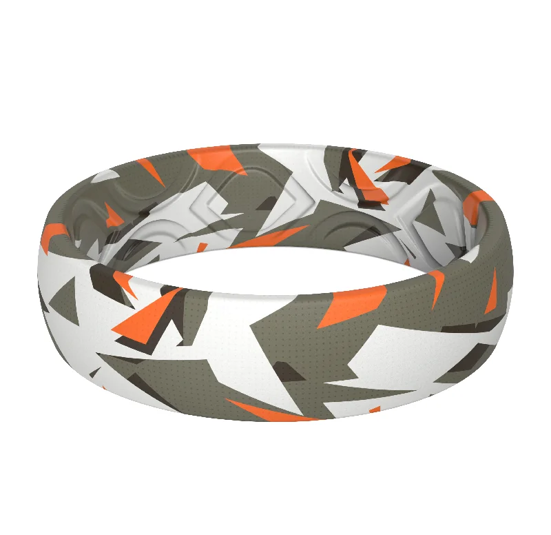 Sporty Orange Camo Triangles