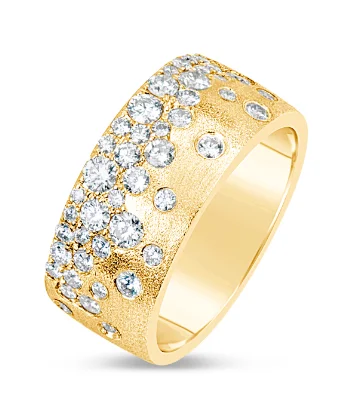 Lady's Yellow 14 Karat Satin Fashion Ring