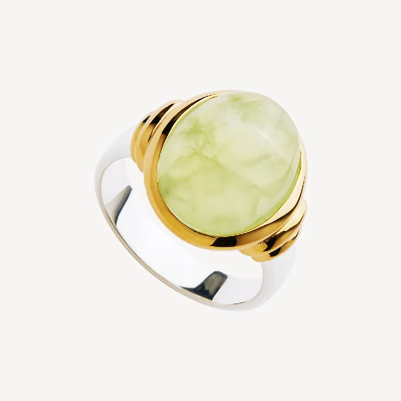 Natura Prehnite Ring