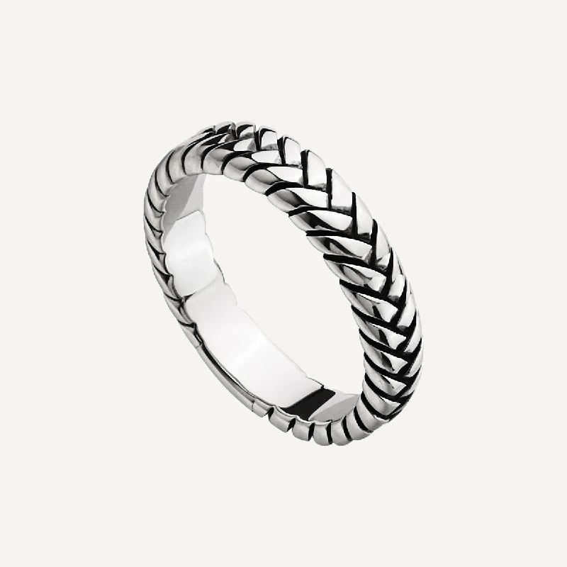 Tessera Men’s Silver Ring