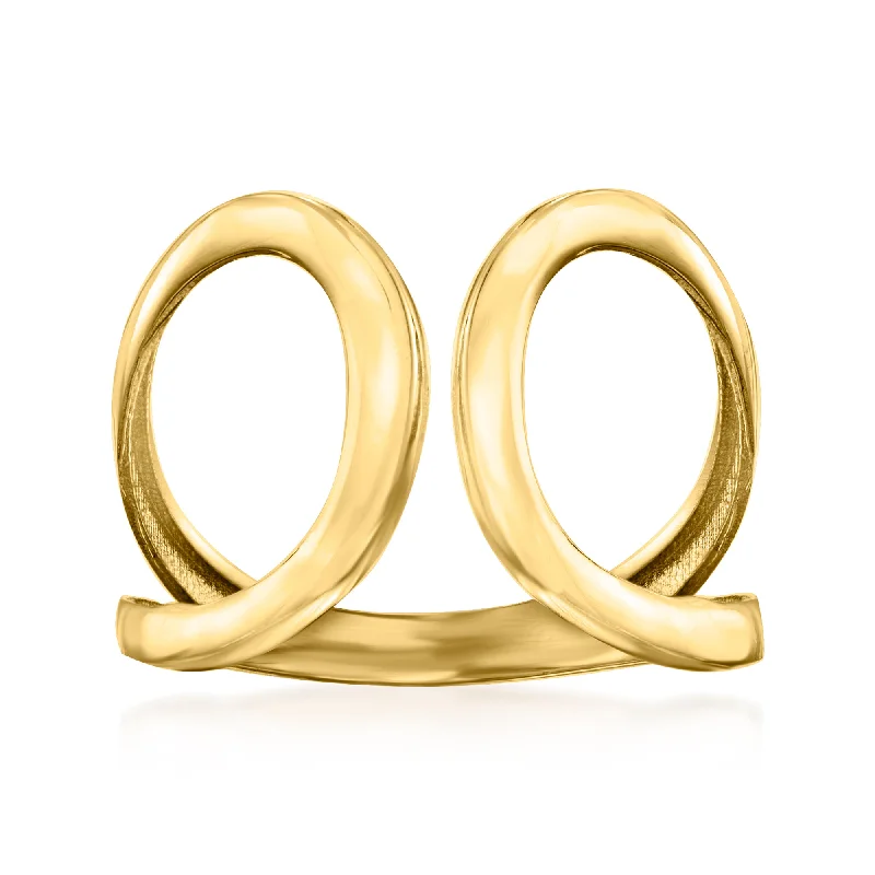 Ross-Simons 14kt Yellow Gold Open-Space Ring