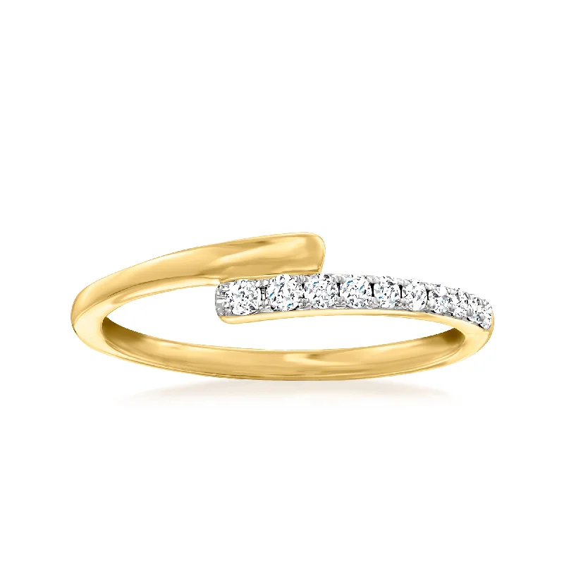 RS Pure by Ross-Simons Diamond Ring in 14kt Yellow Gold