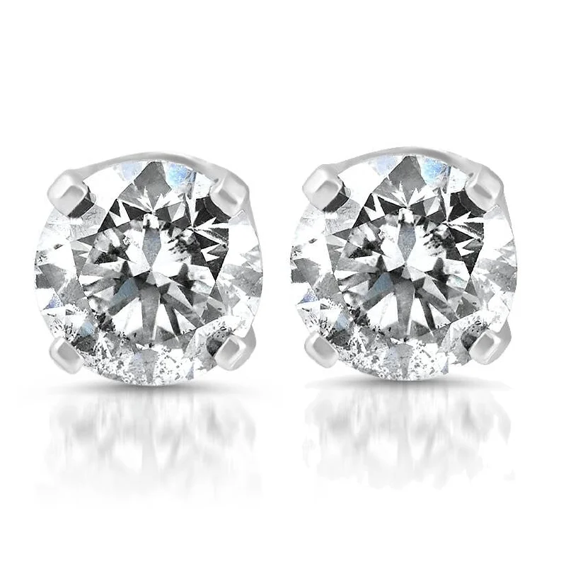 1/4ct Diamond Stud Earrings White Gold