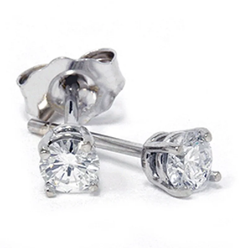 1/5ct Round Diamond Studs Earrings White Gold