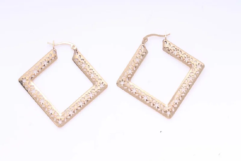 STAINLESS STEEL GOLD EARRINGS