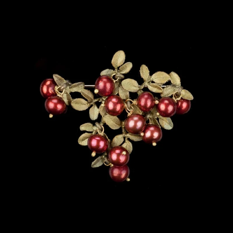 Cranberry Brooch