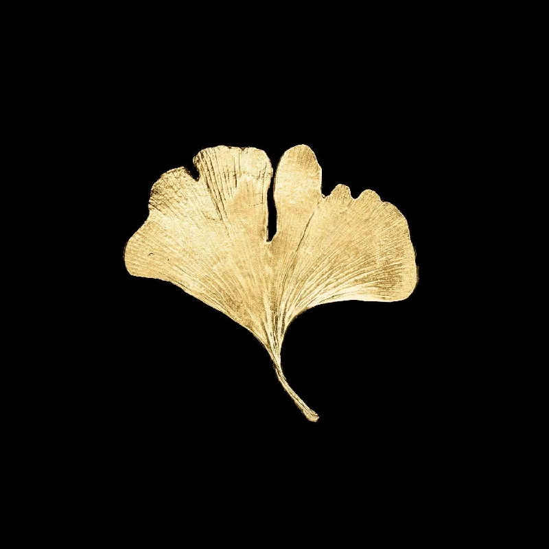 Fine Ginkgo Brooch - Small