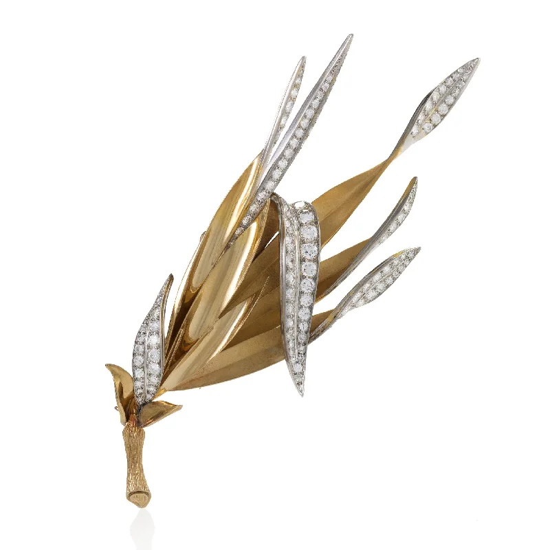 Pierre Sterlé Paris Diamond Clip Brooch