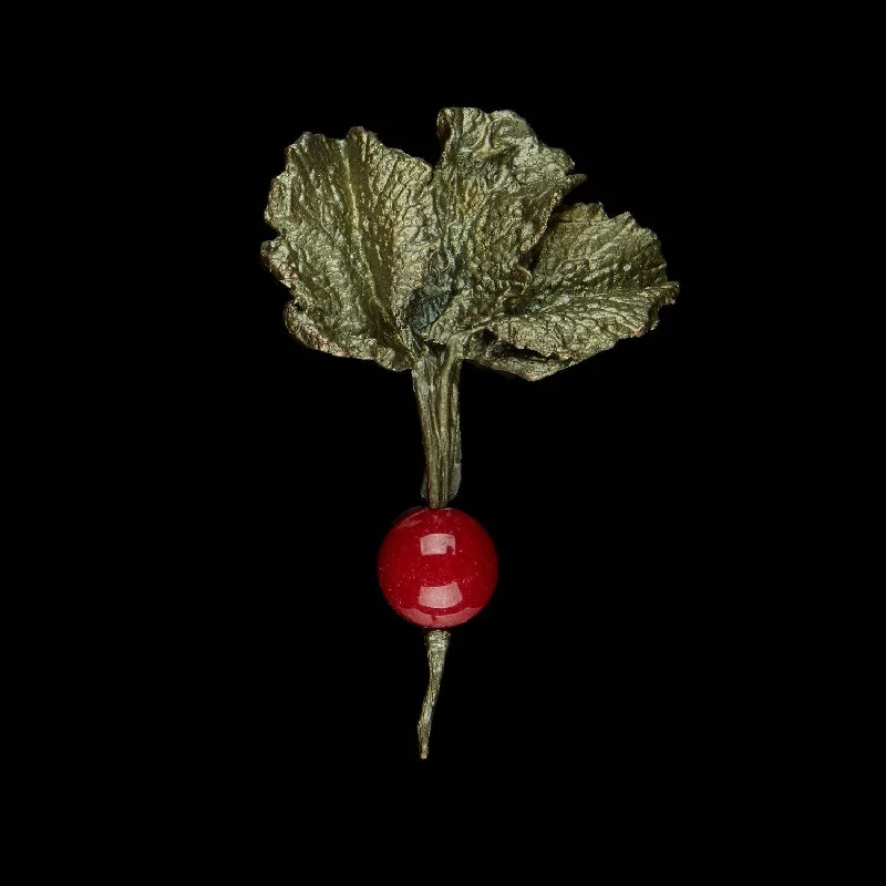 Radish Brooch