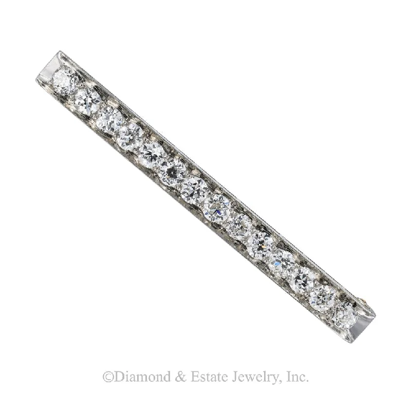 Tiffany & Co Art Deco Diamond Platinum Brooch